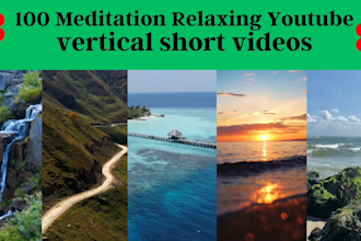 create 1000 meditation nature music vertical youtube shorts video