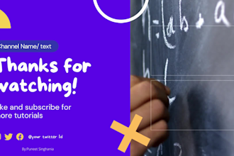 design a catchy youtube intro and outro for your social media video