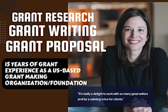 do grant objective, grant proposal writing, grant research rfp and business plan