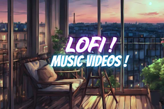 create youtube channel, lofi loop animation music anime, lofi beats animated gif