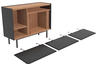 create realistic video 3d furniture assembly instruction
