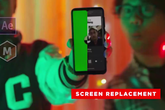 do any screen replacement, green screen tracking