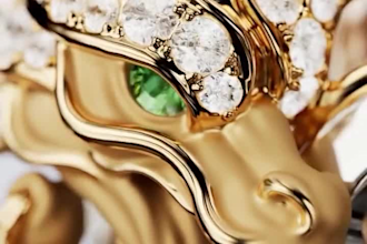render realistic 3d jewelry modelling, cgi jewelry design, 3d jewelry animation