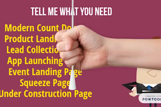 create wordpress website, ecommerce store , landing page