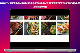 design restaurant website, food website  online food ordering with wordpress