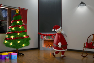 customize unique christmas and new year greetings video