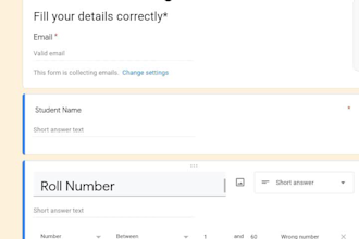 make a top quality online google survey form for you