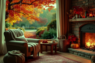 do cozy relaxing rain video for your youtube channel