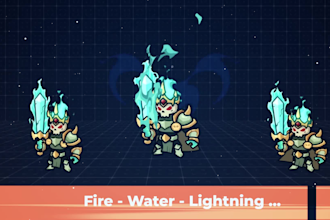 create all the effects in the game