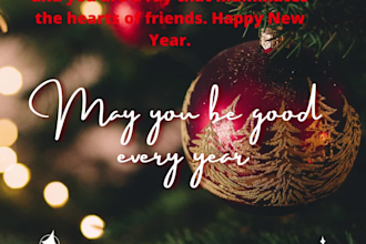 design a short video or photos for the new year
