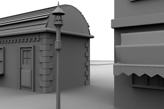 model interior and environment in 3d