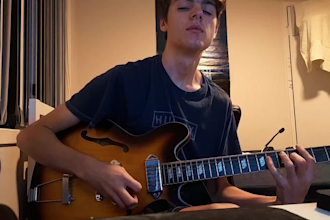 play indie rock electric guitar with option of wah pedal