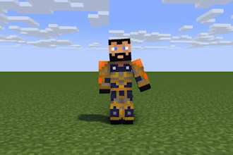 create a professional minecraft skin