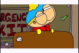 create 2d south park animation, family guy, cartoon character, disney animation