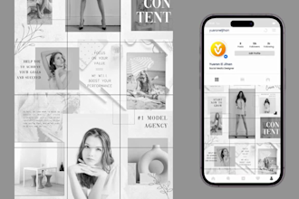 design aesthetic instagram puzzle feed post for your profile