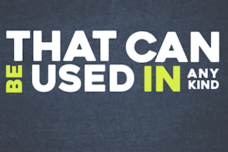 create custom kinetic typography and text animation