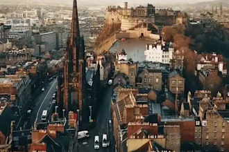 stunning 4k drone videography for weddings, birthdays  scotland edinburgh