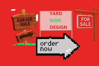 yard sign signage yard lawn sign store front billboard design