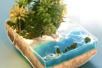 do 3d fluid water simulation 3d liquid simulation 3d product animation 3d flower