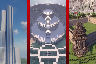 create viral building timelapse video in minecraft
