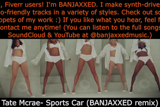 make, remix, mix, master your dance, pop, hiphop track