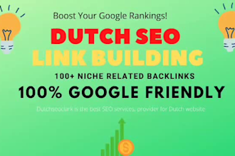 create HQ dutch niche related dofollow SEO link building backlinks