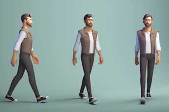 do 3d iclone, rigging for maya, unity, unreal 4 5, rig 3d avatar and vtubing