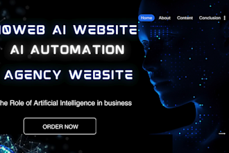 10web ai agency website ai automated website agency website
