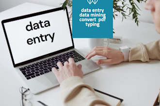 do data entry, copy paste,  data mining