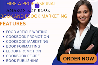 do amazon KDP ads, cookbook publishing, recipe book promotion, ebook marketing