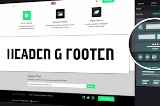 design your odoo website