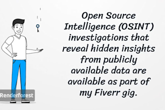 perform osint background checks and digital investigations