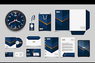 design envelope, letterhead design and stationery