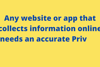 write privacy policy for website or app