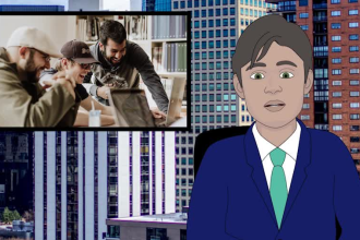 create a humorous animated news segment to promote your organization