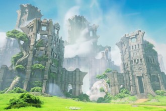 design 3d level game environment scene assets world map landscape with unity
