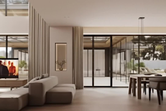 do modern interior design living room bedroom room office design 3d rendering