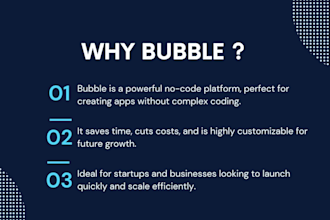 bubble io developer job , build bubble app, bubbe mvp, bubble website