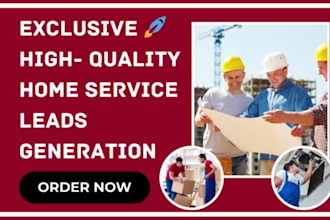 generate construction roofing moving solar hvac remodeling plumbing junk leads