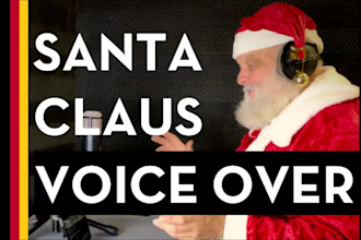 do a professional german santa claus christmas voice over