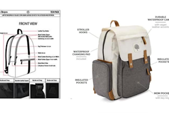 design backpack tech pack ready for the factory fashion design bag tech pack pro