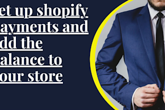 set up shopify payments and add the balance to your store