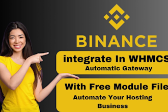 integrate binance pay payment gateway for whmcs