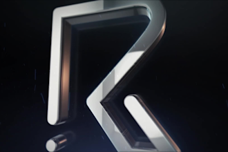 create classic 3d logo intro