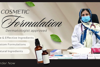 be your expert chemist for skincare and cosmetic formulation, cosmetic chemist