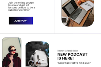 design professional editable mailchimp template, newsletter