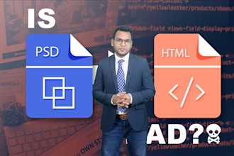 convert psd to html email template