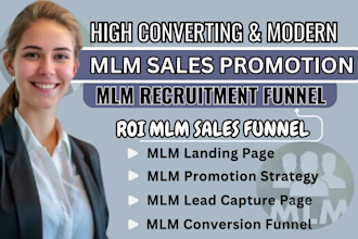mlm sales funnel, mlm promotion, affiliate recruitment sales funnel, mlm leads