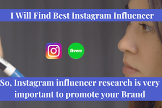 find best instagram influencer and do instagram marketingf