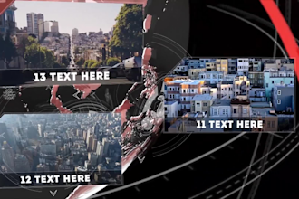 create creative news intro animation
